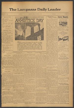 The Lampasas Daily Leader (Lampasas, Tex.), Vol. 30, No. 213, Ed. 1 Saturday, November 11, 1933