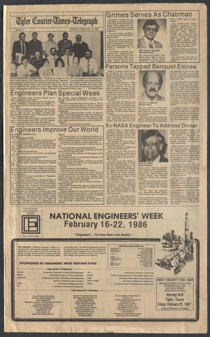 Primary view of object titled 'Tyler Courier-Times-Telegraph (Tyler, Tex.), Ed. 1 Sunday, February 16, 1986'.