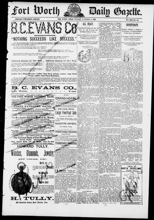 Fort Worth Daily Gazette. (Fort Worth, Tex.), Vol. 13, No. 126, Ed. 1, Tuesday, November 6, 1888