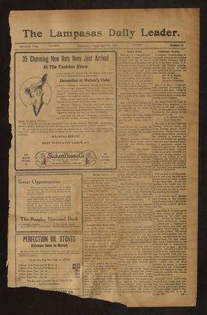 The Lampasas Daily Leader. (Lampasas, Tex.), Vol. 11, No. 40, Ed. 1 Thursday, April 23, 1914