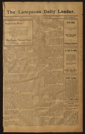 The Lampasas Daily Leader. (Lampasas, Tex.), Vol. 9, No. 3478, Ed. 1 Tuesday, February 18, 1913
