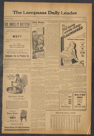 The Lampasas Daily Leader (Lampasas, Tex.), Vol. 32, No. 82, Ed. 1 Monday, June 10, 1935