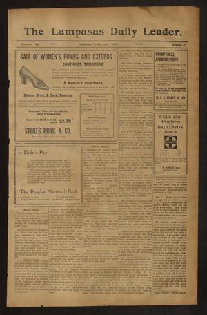 The Lampasas Daily Leader. (Lampasas, Tex.), Vol. 11, No. 77, Ed. 1 Friday, June 5, 1914