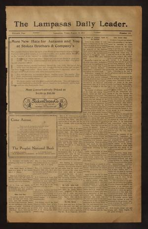 The Lampasas Daily Leader. (Lampasas, Tex.), Vol. 11, No. 140, Ed. 1 Tuesday, August 18, 1914