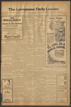 The Lampasas Daily Leader (Lampasas, Tex.), Vol. 31, No. 296, Ed. 1 Tuesday, February 19, 1935