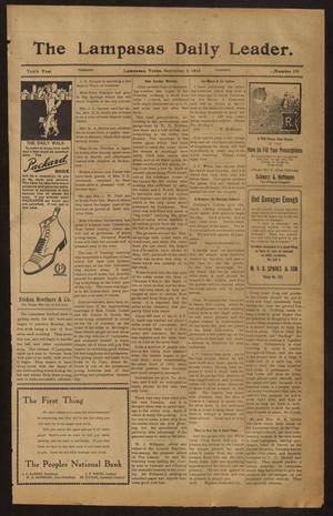 The Lampasas Daily Leader. (Lampasas, Tex.), Vol. 10, No. 159, Ed. 1 Tuesday, September 9, 1913