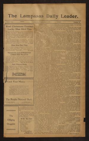 The Lampasas Daily Leader. (Lampasas, Tex.), Vol. 10, No. 80, Ed. 1 Monday, June 9, 1913
