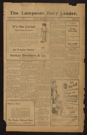 The Lampasas Daily Leader. (Lampasas, Tex.), Vol. 10, No. 176, Ed. 1 Monday, September 29, 1913