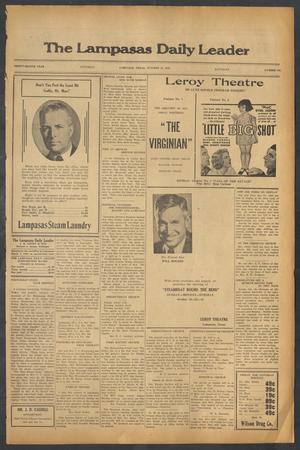 The Lampasas Daily Leader (Lampasas, Tex.), Vol. 32, No. 194, Ed. 1 Saturday, October 19, 1935