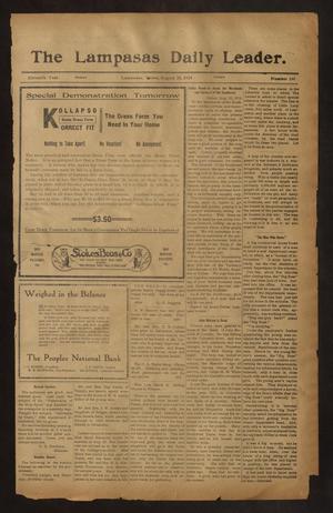 The Lampasas Daily Leader. (Lampasas, Tex.), Vol. 11, No. 149, Ed. 1 Friday, August 28, 1914