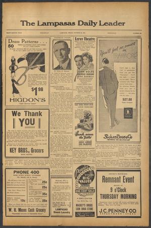 The Lampasas Daily Leader (Lampasas, Tex.), Vol. 32, No. 203, Ed. 1 Wednesday, October 30, 1935