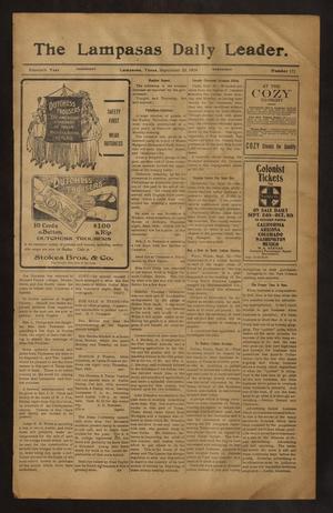 The Lampasas Daily Leader. (Lampasas, Tex.), Vol. 11, No. 171, Ed. 1 Wednesday, September 23, 1914