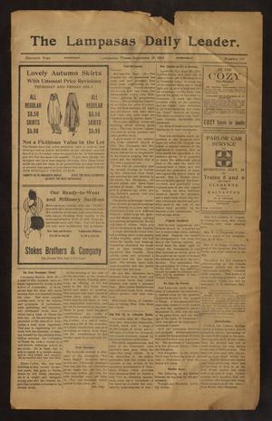 The Lampasas Daily Leader. (Lampasas, Tex.), Vol. 11, No. 177, Ed. 1 Wednesday, September 30, 1914