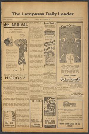 The Lampasas Daily Leader (Lampasas, Tex.), Vol. 32, No. 202, Ed. 1 Tuesday, October 29, 1935