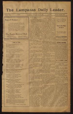The Lampasas Daily Leader. (Lampasas, Tex.), Vol. 9, No. 3454, Ed. 1 Tuesday, January 21, 1913