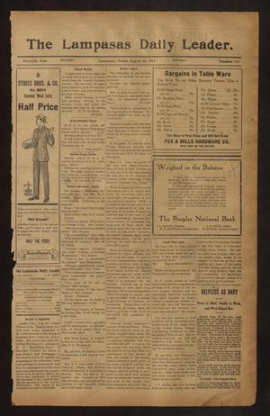 The Lampasas Daily Leader. (Lampasas, Tex.), Vol. 11, No. 144, Ed. 1 Saturday, August 22, 1914