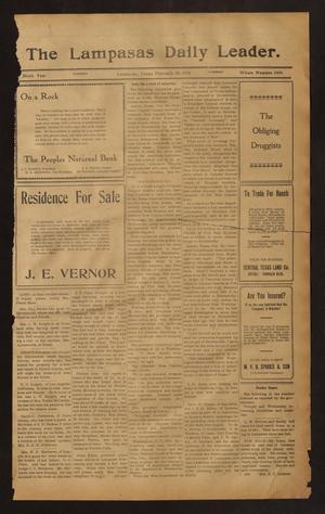 The Lampasas Daily Leader. (Lampasas, Tex.), Vol. 9, No. 3484, Ed. 1 Tuesday, February 25, 1913