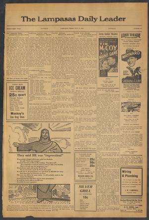 Primary view of object titled 'The Lampasas Daily Leader (Lampasas, Tex.), Vol. 31, No. 111, Ed. 1 Saturday, July 14, 1934'.