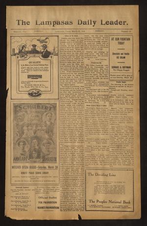 The Lampasas Daily Leader. (Lampasas, Tex.), Vol. 11, No. 15, Ed. 1 Wednesday, March 25, 1914
