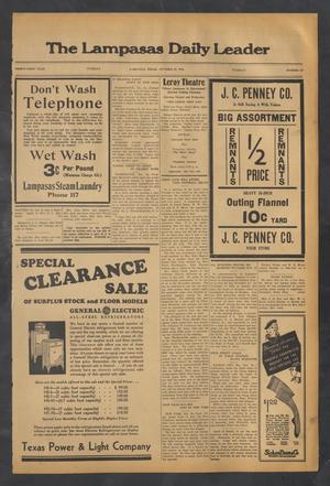 The Lampasas Daily Leader (Lampasas, Tex.), Vol. 31, No. 197, Ed. 1 Tuesday, October 23, 1934