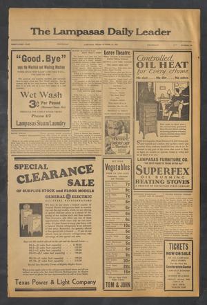 The Lampasas Daily Leader (Lampasas, Tex.), Vol. 31, No. 198, Ed. 1 Wednesday, October 24, 1934