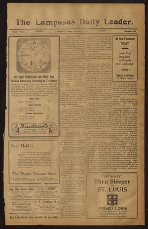 The Lampasas Daily Leader. (Lampasas, Tex.), Vol. 10, No. 285, Ed. 1 Thursday, February 5, 1914