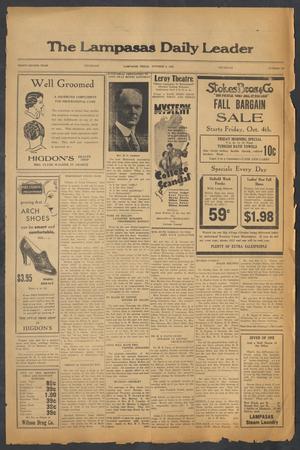 The Lampasas Daily Leader (Lampasas, Tex.), Vol. 32, No. 180, Ed. 1 Thursday, October 3, 1935