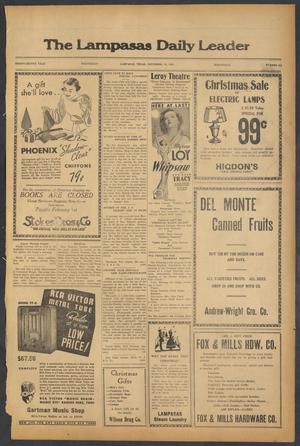 The Lampasas Daily Leader (Lampasas, Tex.), Vol. 32, No. 243, Ed. 1 Wednesday, December 18, 1935