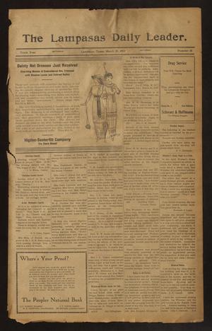 The Lampasas Daily Leader. (Lampasas, Tex.), Vol. 10, No. 20, Ed. 1 Saturday, March 29, 1913
