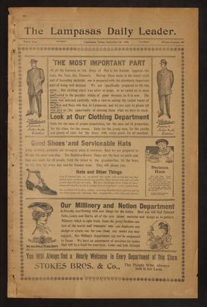 The Lampasas Daily Leader. (Lampasas, Tex.), Vol. 3, No. 787, Ed. 1 Thursday, September 20, 1906