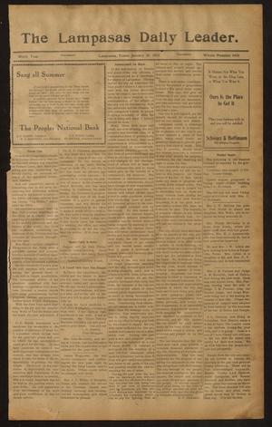 The Lampasas Daily Leader. (Lampasas, Tex.), Vol. 9, No. 3450, Ed. 1 Thursday, January 16, 1913
