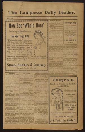 The Lampasas Daily Leader. (Lampasas, Tex.), Vol. 10, No. 162, Ed. 1 Friday, September 12, 1913