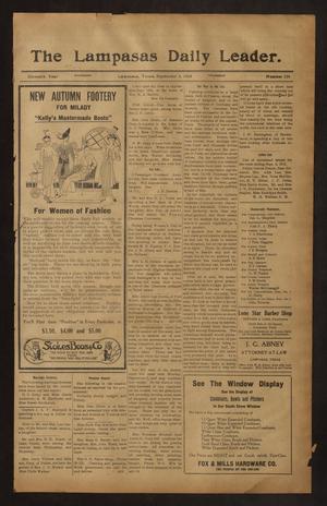 The Lampasas Daily Leader. (Lampasas, Tex.), Vol. 11, No. 154, Ed. 1 Thursday, September 3, 1914