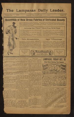 The Lampasas Daily Leader. (Lampasas, Tex.), Vol. 11, No. 181, Ed. 1 Monday, October 5, 1914