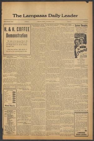 Primary view of object titled 'The Lampasas Daily Leader (Lampasas, Tex.), Vol. 32, No. 219, Ed. 1 Tuesday, November 19, 1935'.