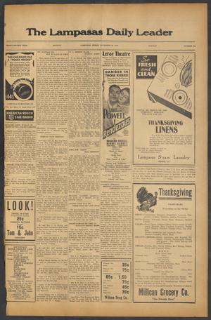 The Lampasas Daily Leader (Lampasas, Tex.), Vol. 32, No. 224, Ed. 1 Monday, November 25, 1935