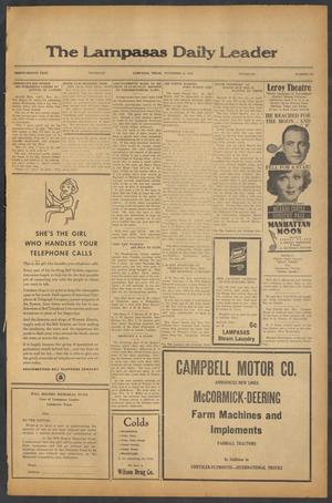 The Lampasas Daily Leader (Lampasas, Tex.), Vol. 32, No. 215, Ed. 1 Thursday, November 14, 1935