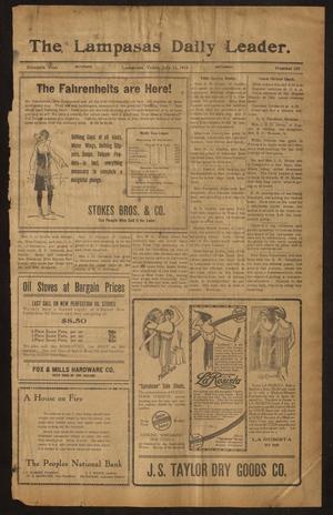 Primary view of object titled 'The Lampasas Daily Leader. (Lampasas, Tex.), Vol. 11, No. 108, Ed. 1 Saturday, July 11, 1914'.