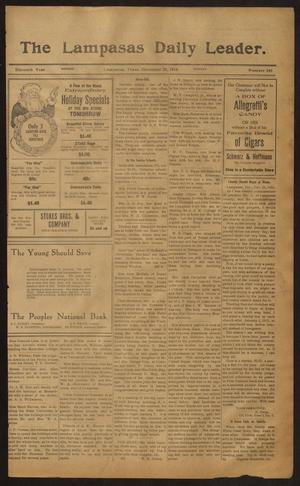 The Lampasas Daily Leader. (Lampasas, Tex.), Vol. 11, No. 246, Ed. 1 Monday, December 21, 1914
