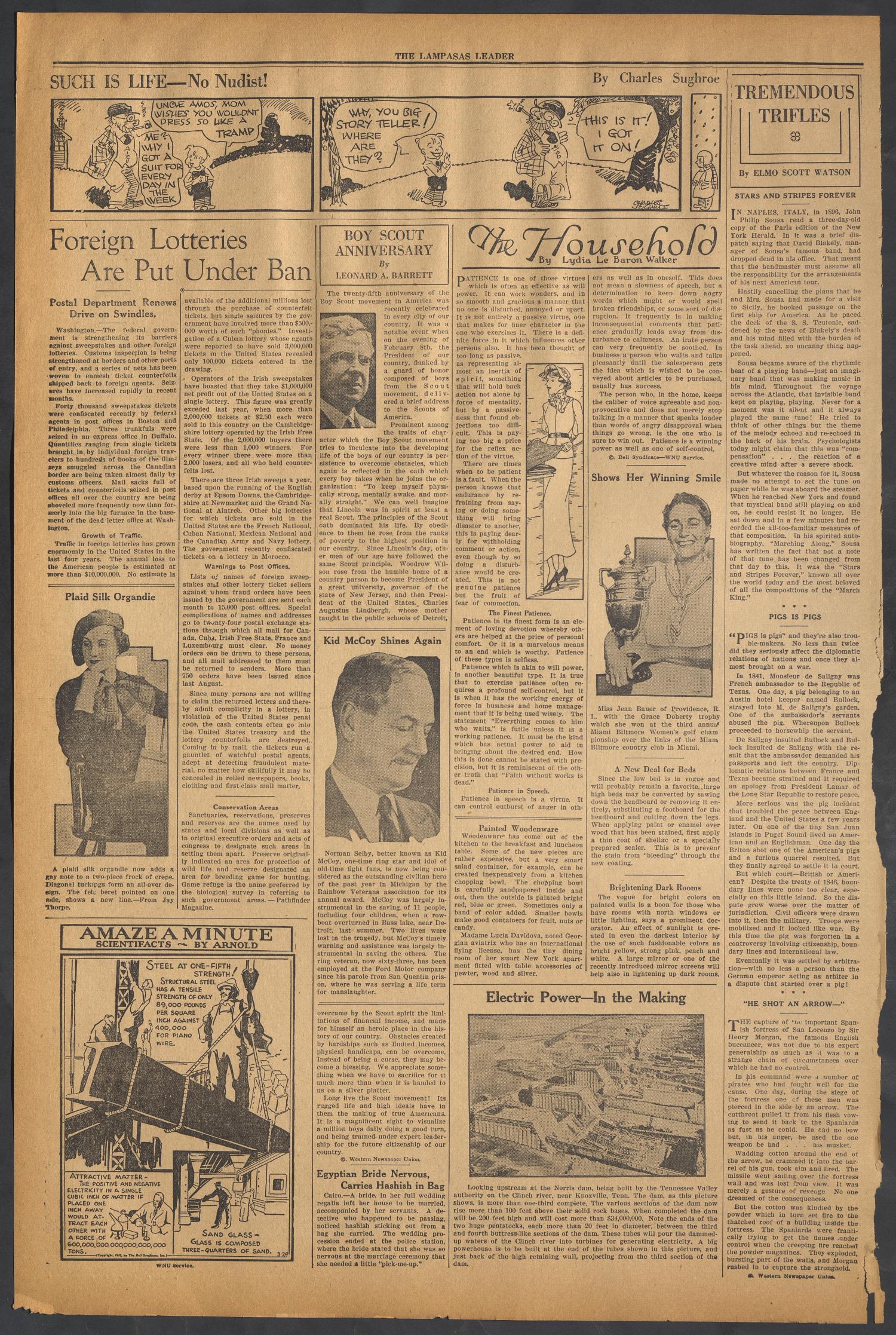 The Lampasas Daily Leader (Lampasas, Tex.), Vol. 32, No. 9, Ed. 1 Saturday, March 16, 1935
                                                
                                                    [Sequence #]: 2 of 4
                                                