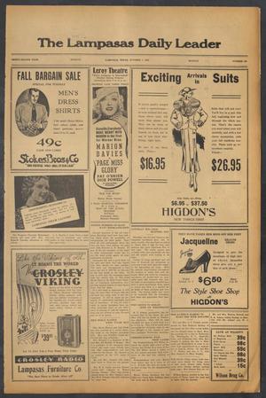 The Lampasas Daily Leader (Lampasas, Tex.), Vol. 32, No. 183, Ed. 1 Monday, October 7, 1935