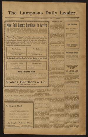 The Lampasas Daily Leader. (Lampasas, Tex.), Vol. 10, No. 153, Ed. 1 Tuesday, September 2, 1913