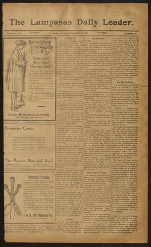 The Lampasas Daily Leader. (Lampasas, Tex.), Vol. 11, No. 230, Ed. 1 Wednesday, December 2, 1914