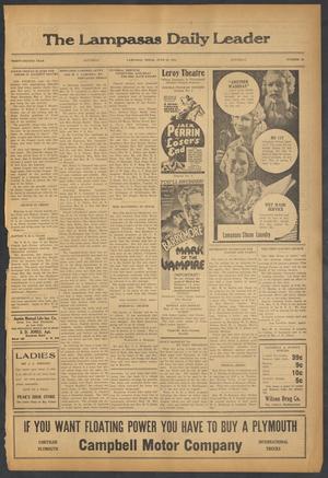 The Lampasas Daily Leader (Lampasas, Tex.), Vol. 32, No. 93, Ed. 1 Saturday, June 22, 1935