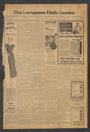 The Lampasas Daily Leader (Lampasas, Tex.), Vol. 31, No. 173, Ed. 1 Tuesday, September 25, 1934