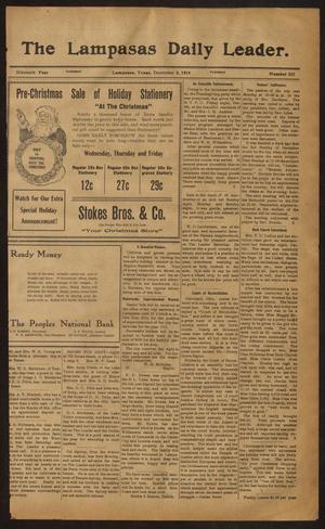 The Lampasas Daily Leader. (Lampasas, Tex.), Vol. 11, No. 235, Ed. 1 Tuesday, December 8, 1914