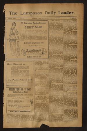 The Lampasas Daily Leader. (Lampasas, Tex.), Vol. 11, No. 39, Ed. 1 Wednesday, April 22, 1914