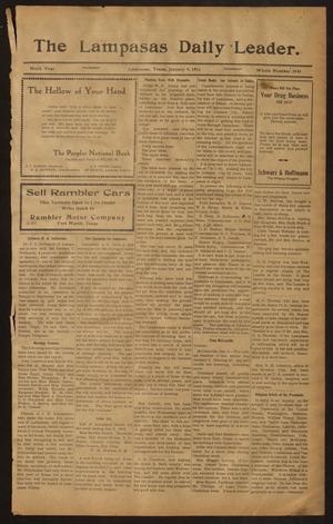 The Lampasas Daily Leader. (Lampasas, Tex.), Vol. 9, No. 3444, Ed. 1 Thursday, January 9, 1913