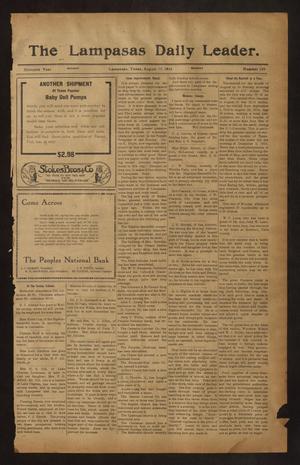 Primary view of object titled 'The Lampasas Daily Leader. (Lampasas, Tex.), Vol. 11, No. 139, Ed. 1 Monday, August 17, 1914'.