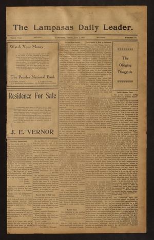 The Lampasas Daily Leader. (Lampasas, Tex.), Vol. 10, No. 79, Ed. 1 Saturday, June 7, 1913